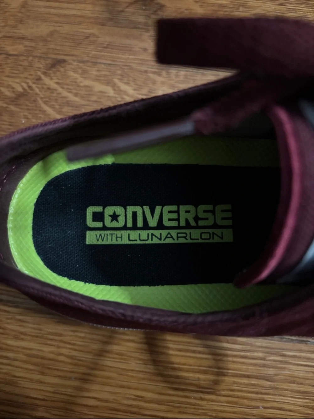 Converse Chuck Taylor II Low Top Sneakers in Burgundy with White Toe - Picture 5 of 5